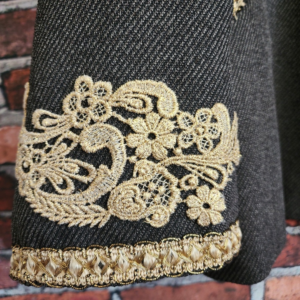 Jones New York‎ Blazer Women's 16W Brown Tweed Custom Jacket Old Money Heritage - Picture 3 of 14
